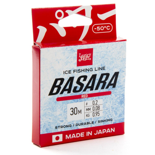 Леска моно. зим. Lucky John BASARA Red 030/010