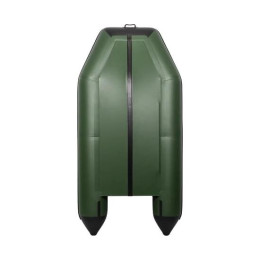 Надувная лодка Аква 2900 (слань-книжка, киль) зеленый черный