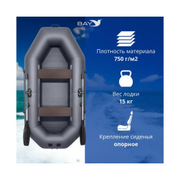 Надувная лодка Аква-мастер 260 графит