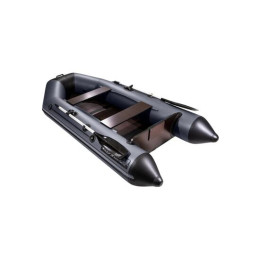 Надувная лодка Аква 2900 (слань-книжка, киль) графит/черный