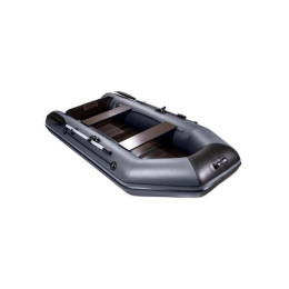 Надувная лодка Аква 2900 (слань-книжка, киль) графит/черный
