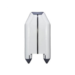 Надувная лодка Аква 2900 (слань-книжка, киль) светло-серый/графит