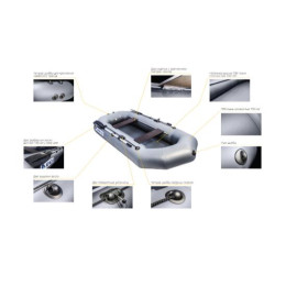 Надувная лодка Апачи 280 графит