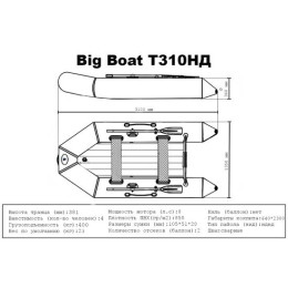 Лодка ПВХ Big Boat T310НД