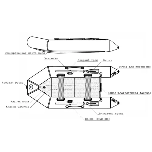 Лодка ПВХ Big Boat TM260K