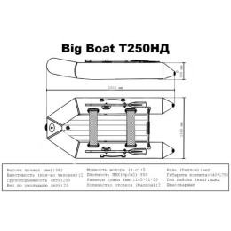 Лодка ПВХ Big Boat Т250НД