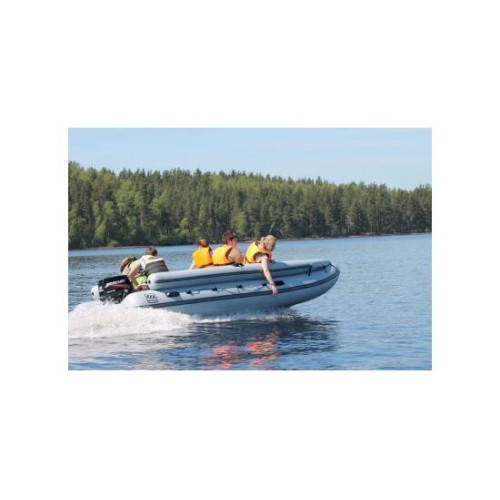 Надувная лодка Фрегат 480 FM Jet (ФМ Джет) Серый, Красный