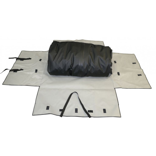 Лодка Polar Bird 380E New Eagle (черно-красный) стеклокомпозит