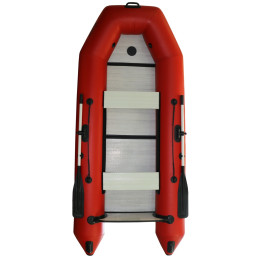 Лодка гребная-моторная Polar Bird 260 ТМ СС Teal Стеклокомпозит (красный)