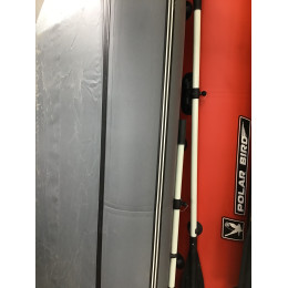 Лодка гребная Polar Bird 280 Т СС Транец ЛЮКС Teal Стеклокомпозит (серый)