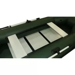 Лодка гребная Polar Bird 280 Т СС Транец ЛЮКС Teal Стеклокомпозит (серый)