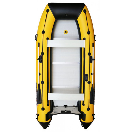 Лодка Polar Bird 385М Merlin (черно-желтый) стеклокомпозит