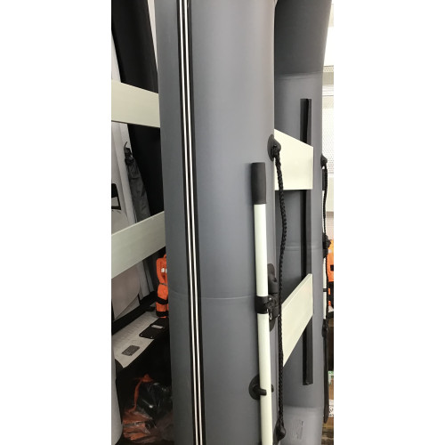 Лодка гребная Polar Bird 280 Т СС Транец ЛЮКС Teal Стеклокомпозит (серый)