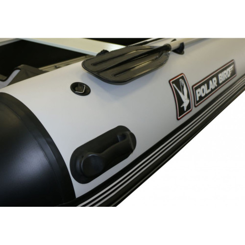 Лодка Polar Bird 380E New Eagle (черно-белый) стеклокомпозит