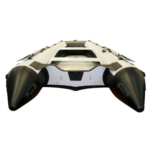 Лодка Polar Bird 380E New Eagle (черно-белый) стеклокомпозит