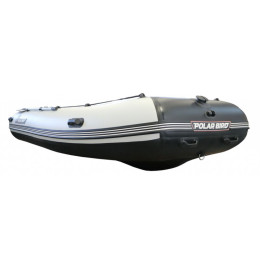 Лодка Polar Bird 380E New Eagle (черно-белый) стеклокомпозит