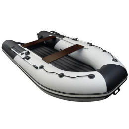 Надувная лодка Ривьера 3600 НДНД Компакт серый-черный