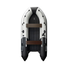 Надувная лодка Ривьера 3600 НДНД Компакт серый-черный