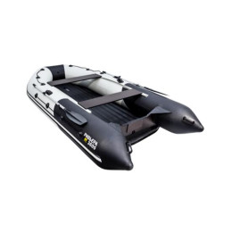 Надувная лодка Ривьера 3600 Килевое НДНД светло-серый/черный