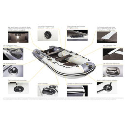 Надувная лодка Ривьера Компакт 2900 СК Касатка