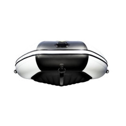 Надувная лодка Ривьера 3800 Килевое НДНД светло-серый/черный