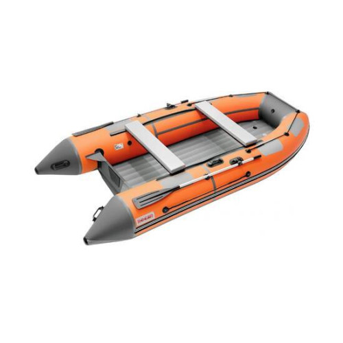 Надувная лодка Roger ЗЕФИР 3700 НДНД Оранжевый с тёмно-серым