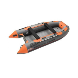 Надувная лодка Roger ЗЕФИР 3700 НДНД Тёмно-серый с оранжевым