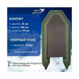 Лодка моторная Румб 260 ЖС
