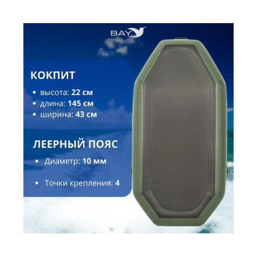 Лодка гребная Румб 200 ГР