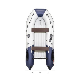 Надувная лодка Таймень NX 3600 НДНД PRO светло серый/синий