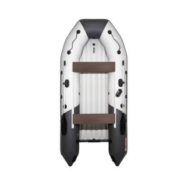 Надувная лодка Таймень NX 3600 НДНД PRO светло серый/графит
