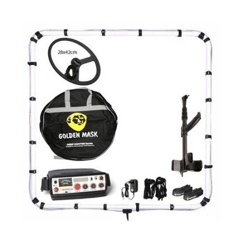 Глубинный металлоискатель Golden Mask Deep Hunter Pro 3 SE рамка 125х125 см, катушка 28х42 см (Pack 3)