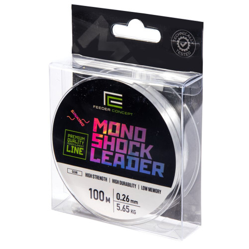 Леска моно. Feeder Concept MONO SHOCK LEADER Clear 100/026