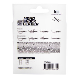 Леска моно. Feeder Concept MONO SHOCK LEADER Clear 100/030