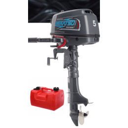 Лодочный мотор (4т) MIKATSU MF 5 FHS (аналог 6 л.с) + Внешний топливный бак 12л.