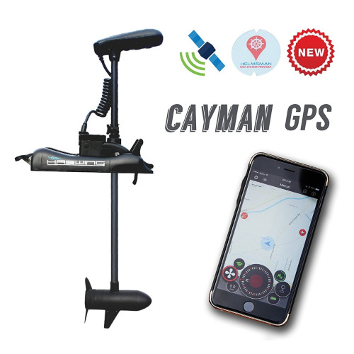 Троллинговый мотор Haswing Cayman-B c GPS (черный) 55Lbs / 12В / 137см