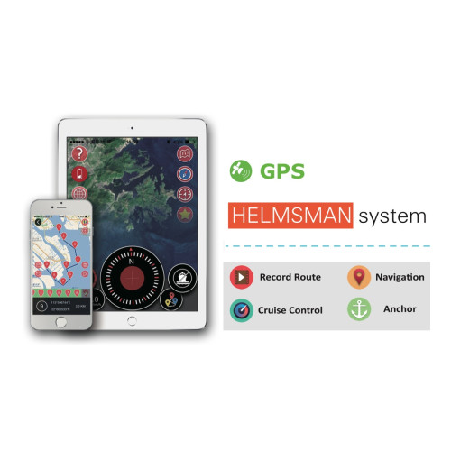 Троллинговый мотор Haswing Cayman-B c GPS (черный) 55Lbs / 12В / 152см