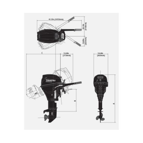 Лодочный мотор Tohatsu MFS 20 ES EFI