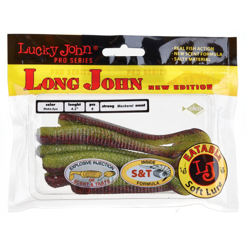 Виброхвосты съедоб. искусст. LJ Pro Series LONG JOHN 4.2in(10.70)/F08 6шт.