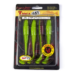 Виброхвосты съедоб. искусст. LJ Pro Series TIOGA FAT 4.5in(11.40)/T44 4шт.