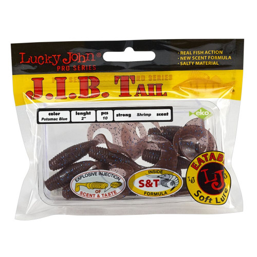 Твистеры съедобные искусственные LJ Pro Series J.I.B TAIL 05.10/S13 10шт.