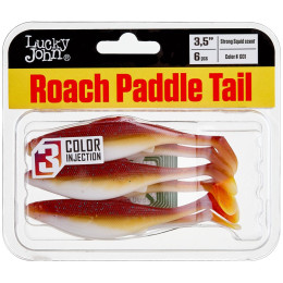 Виброхвосты съедоб. искусст. LJ Pro Series ROACH PADDLE TAIL 3.5in (08.89)/G05 6шт.
