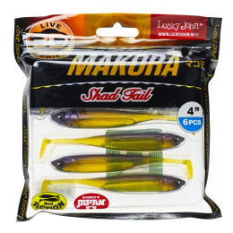 Виброхвосты LJ Pro Series 3D MAKORA SHAD TAIL 4.0in(10,00)/005 6шт.