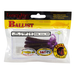 Твистеры съедобные искусственные LJ Pro Series BALLIST 2.5in(06.30)/T64 10шт.