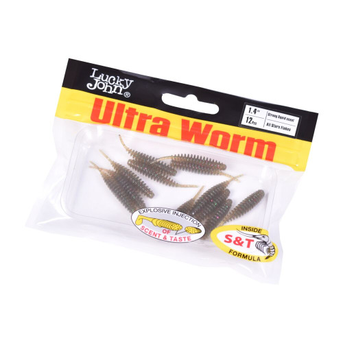 Слаги съедобные искусственные LJ Pro Series ULTRAWORM 1,4in (03.50)/S21 12шт.