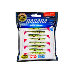 Виброхвосты LJ 3D Series BASARA SOFT SWIM 2.5in(06.35)/PG08 8шт.