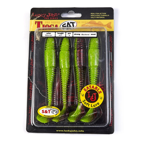 Виброхвосты съедоб. искусст. LJ Pro Series TIOGA FAT 4.5in(11.40)/PA03 4шт.