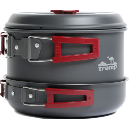 Набор посуды туристической Tramp на 4-5 персон из анодированного алюминия TRC-026