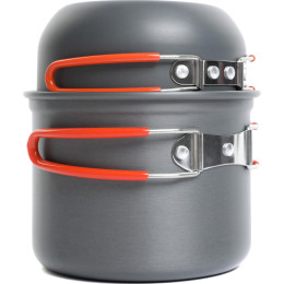 Набор посуды туристической Tramp на 1-2 персоны из анодированного алюминия TRC-075