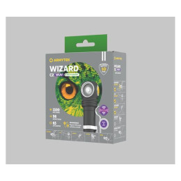 Фонарь Armytek Wizard C2 WUV / Белый и ультрафиолет / 1100 лм и 1595 мВт (400 нм) / TIR 70°:120°